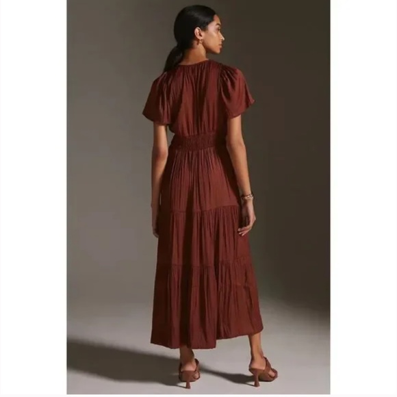 Anthropologie Somerset Dress Brown XXS NWT - Picture 4 of 11
